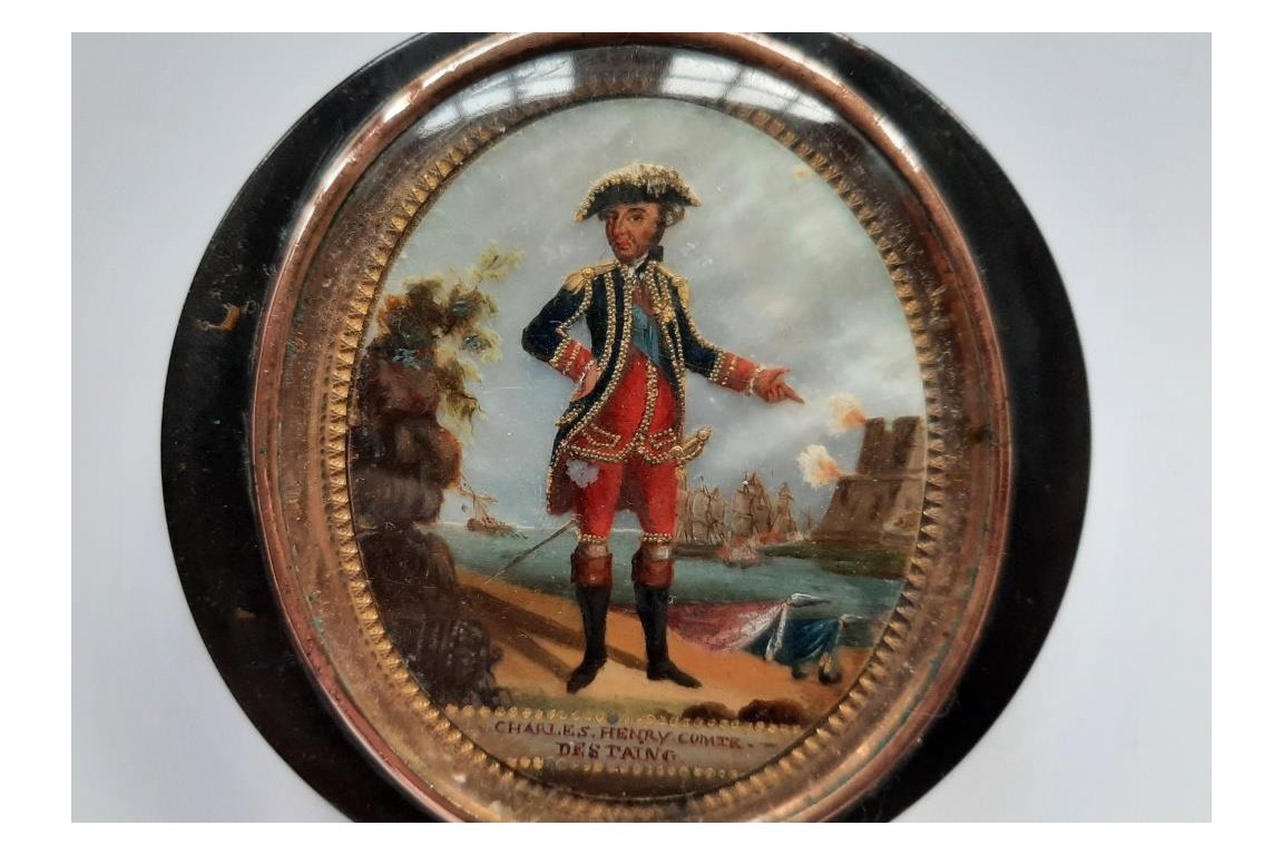 Comte d'Estaing, tabatière XVIIIème siècle