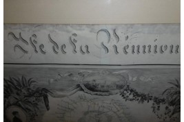 Lîle de la Réunion, carte géographique, 10 Août 1852