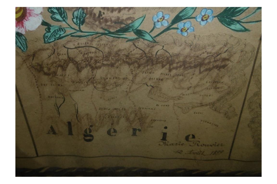 France and colonies, schoolgirl map 1899