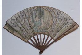 The iris woman, fan by Duvelleroy and Gendrot, circa 1900