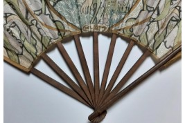 The iris woman, fan by Duvelleroy and Gendrot, circa 1900