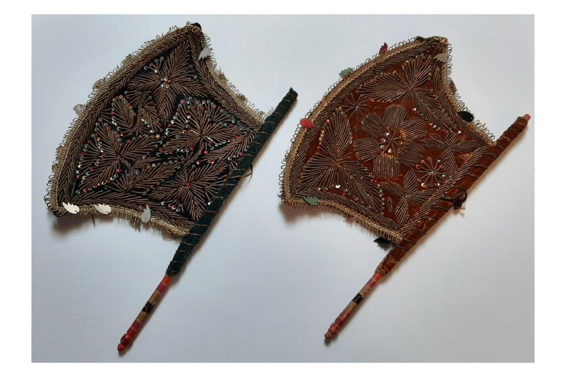 Persian fixed fans, 19th century