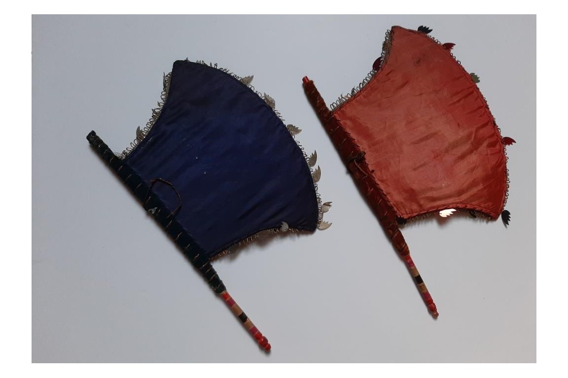 Persian fixed fans, 19th century