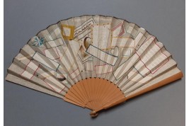 Jumble of rebus, trompe l'oeil, riddle... by John Cock, fan circa 1791