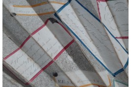 Jumble of rebus, trompe l'oeil, riddle... by John Cock, fan circa 1791