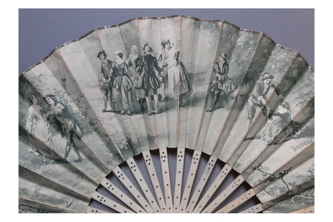 Souvenir du Palais Français à l'Exposition Internationale de Milan, éventail de 1906