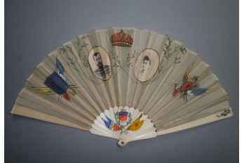 The Franco-Russian Alliance, commemorative fan circa 1896