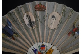 The Franco-Russian Alliance, commemorative fan circa 1896