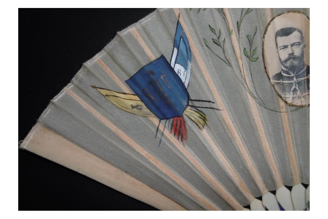 The Franco-Russian Alliance, commemorative fan circa 1896