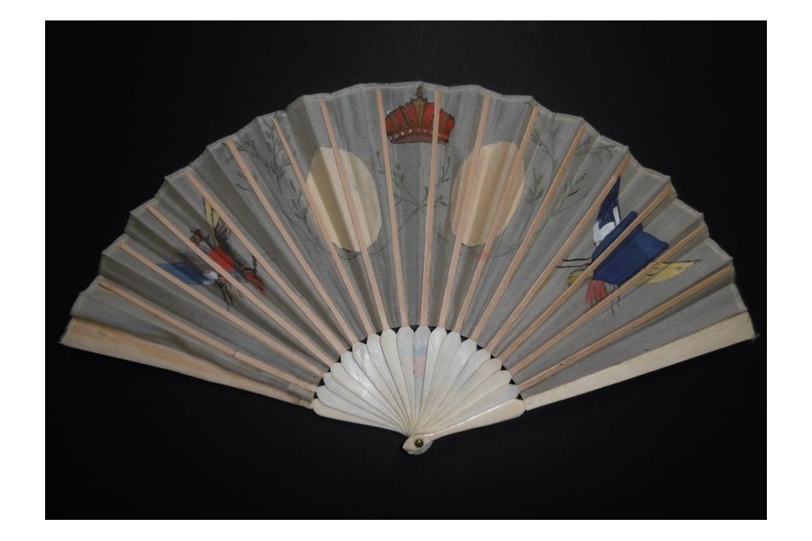 The Franco-Russian Alliance, commemorative fan circa 1896