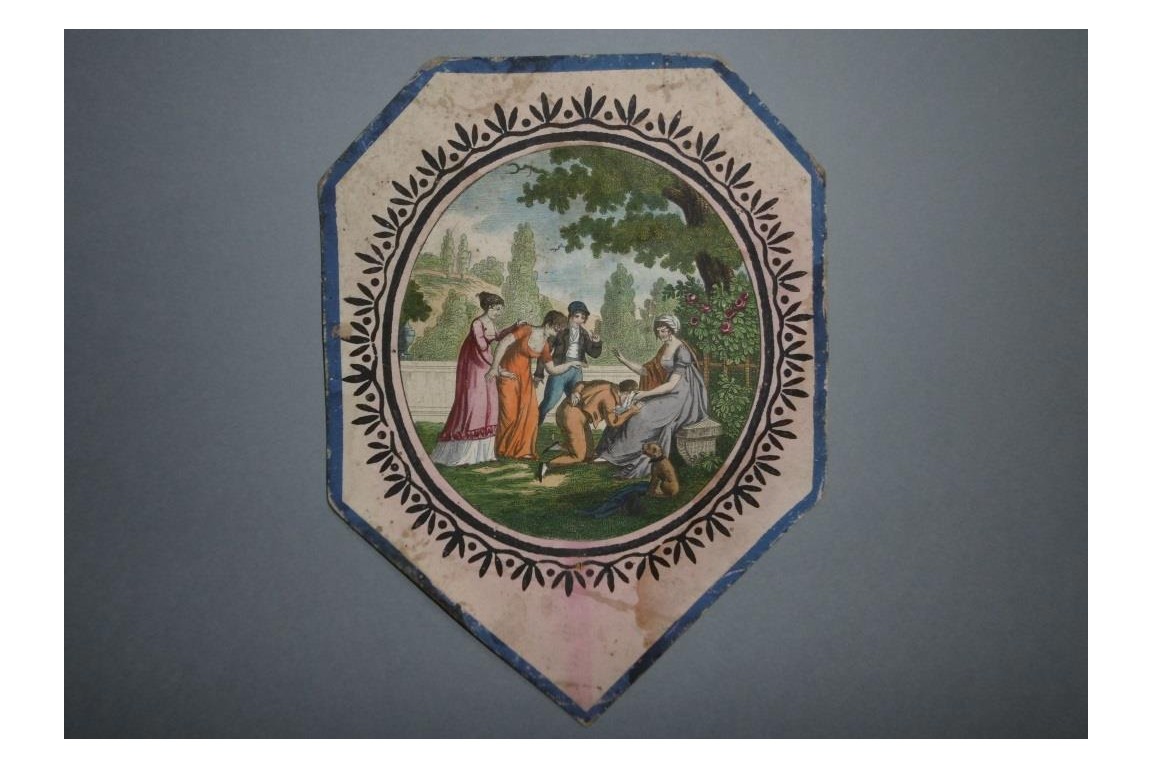 La main-chaude, fixed fan circa 1800-1815