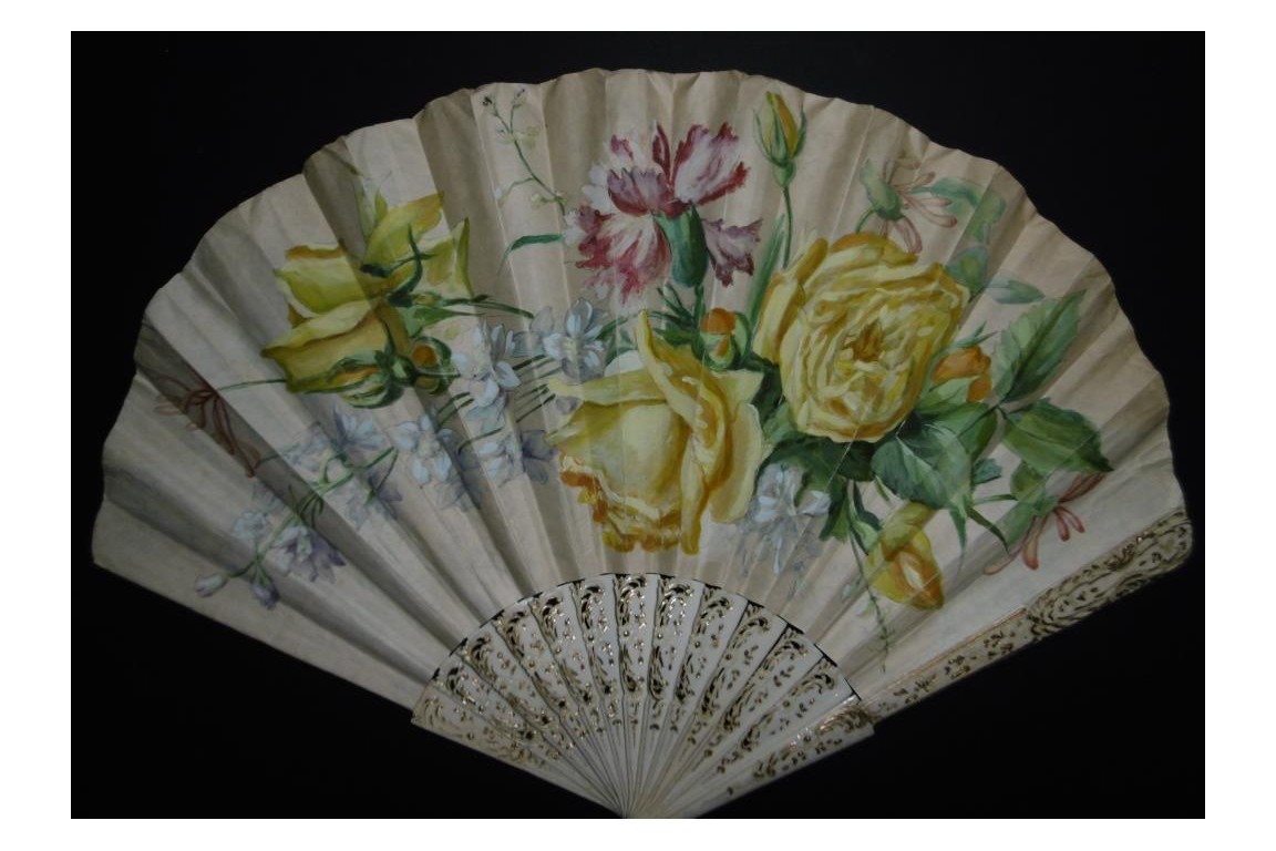 Bouquet, fan circa 1900