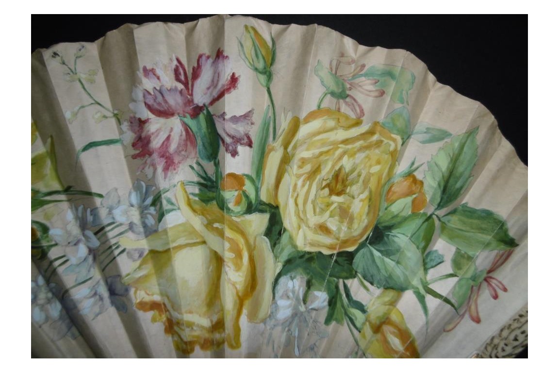 Bouquet, fan circa 1900