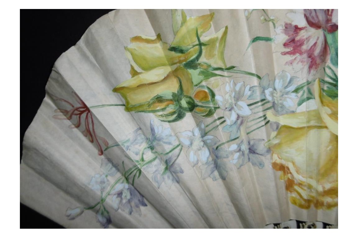 Bouquet, fan circa 1900