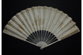 Viva Quiroga ! Spanich fan, circa 1820-30