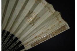 Viva Quiroga ! Spanich fan, circa 1820-30