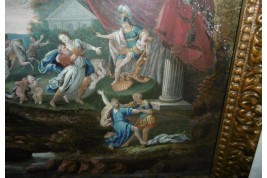 Rape of the Sabine, fan leaf, late 17th ealy 18th century