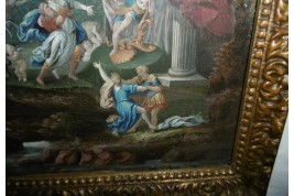 Rape of the Sabine, fan leaf, late 17th ealy 18th century