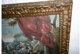 Rape of the Sabine, fan leaf, late 17th ealy 18th century