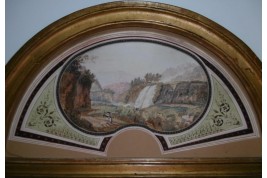 Cascade de Tivoli, feuille d'éventail vers 1800