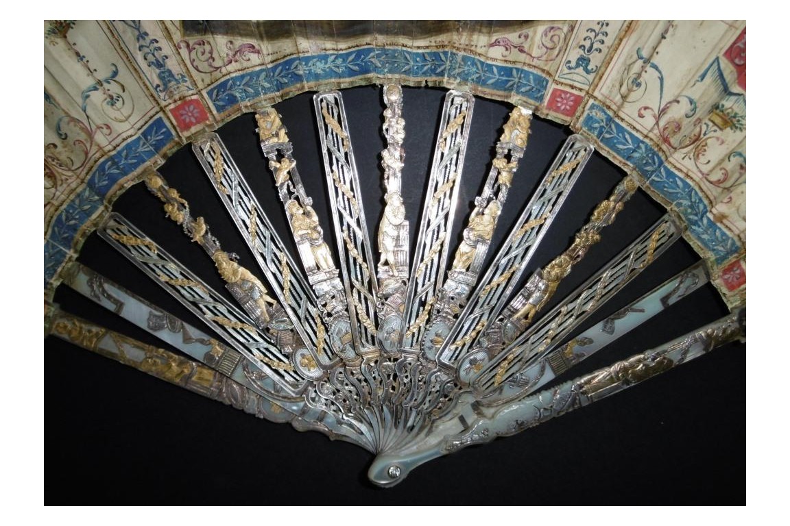 Piazza del Popolo, Grand Tour fan, circa 1780-90