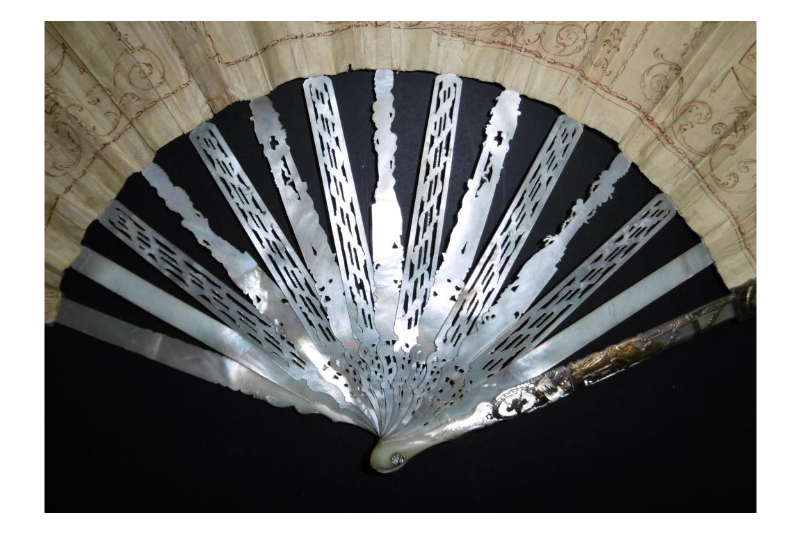 Piazza del Popolo, Grand Tour fan, circa 1780-90