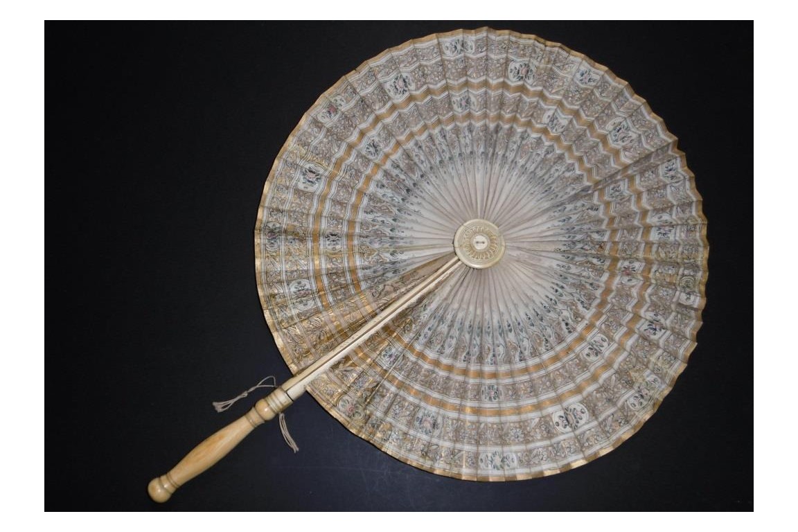 Flabellum, liturgical fan, Italy 17th century