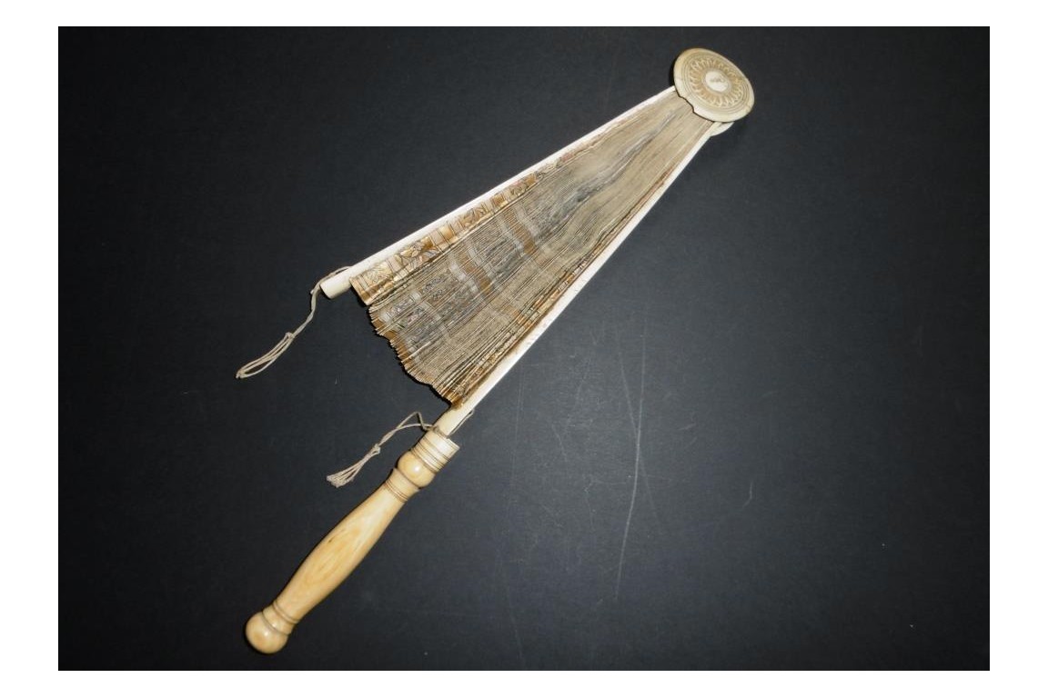 Flabellum, liturgical fan, Italy 17th century