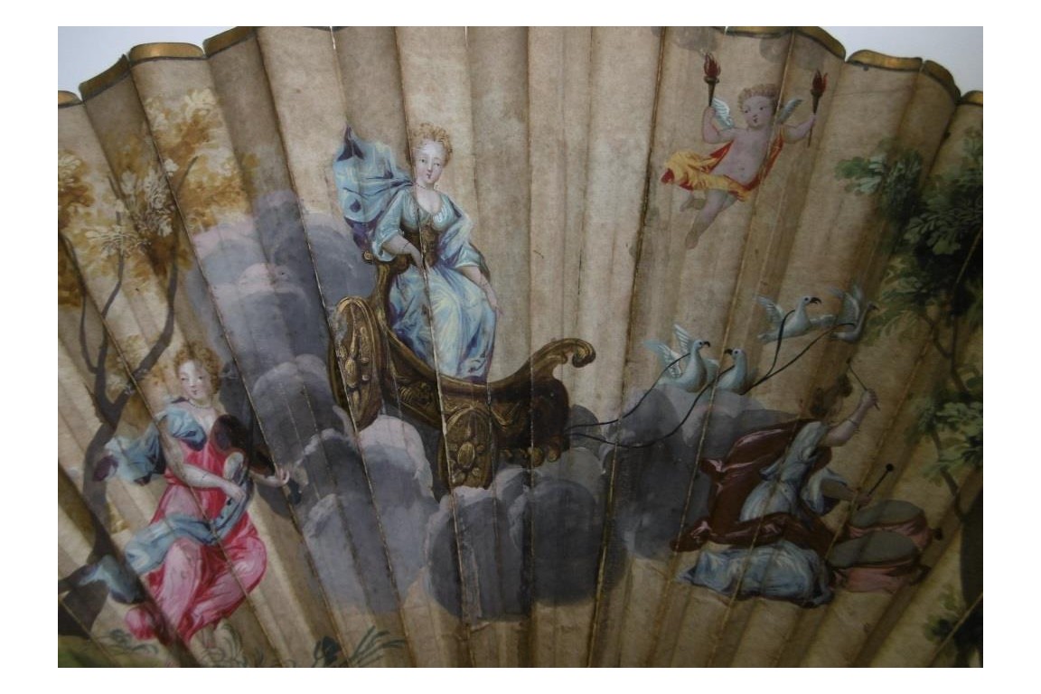 Mon coeur est à vous, éventail début XVIIIeme Mon coeur est à vous, éventail début XVIIIeme