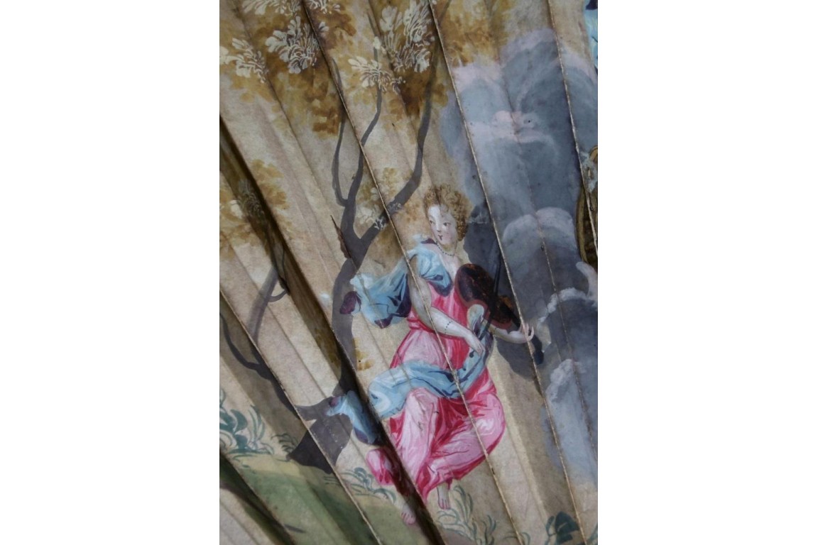 Mon coeur est à vous, éventail début XVIIIeme Mon coeur est à vous, éventail début XVIIIeme