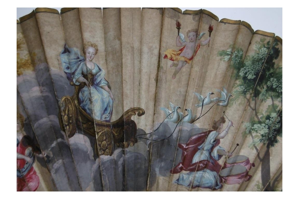 Mon coeur est à vous, éventail début XVIIIeme Mon coeur est à vous, éventail début XVIIIeme