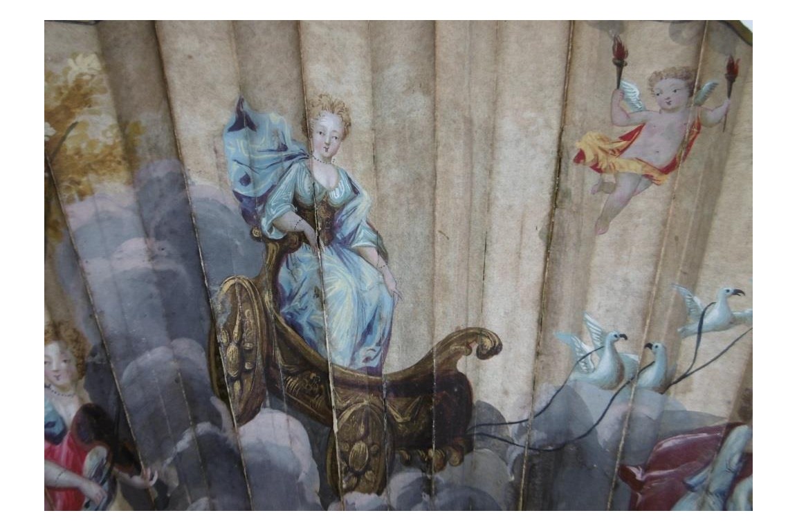 Mon coeur est à vous, éventail début XVIIIeme Mon coeur est à vous, éventail début XVIIIeme