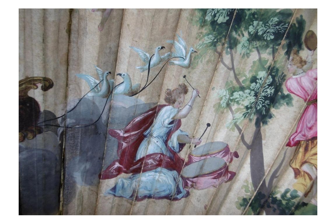 Mon coeur est à vous, éventail début XVIIIeme Mon coeur est à vous, éventail début XVIIIeme