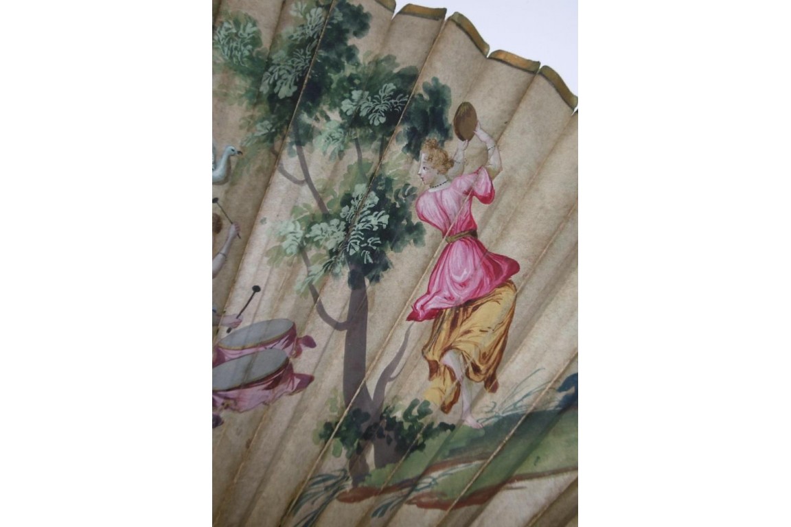 Mon coeur est à vous, éventail début XVIIIeme Mon coeur est à vous, éventail début XVIIIeme