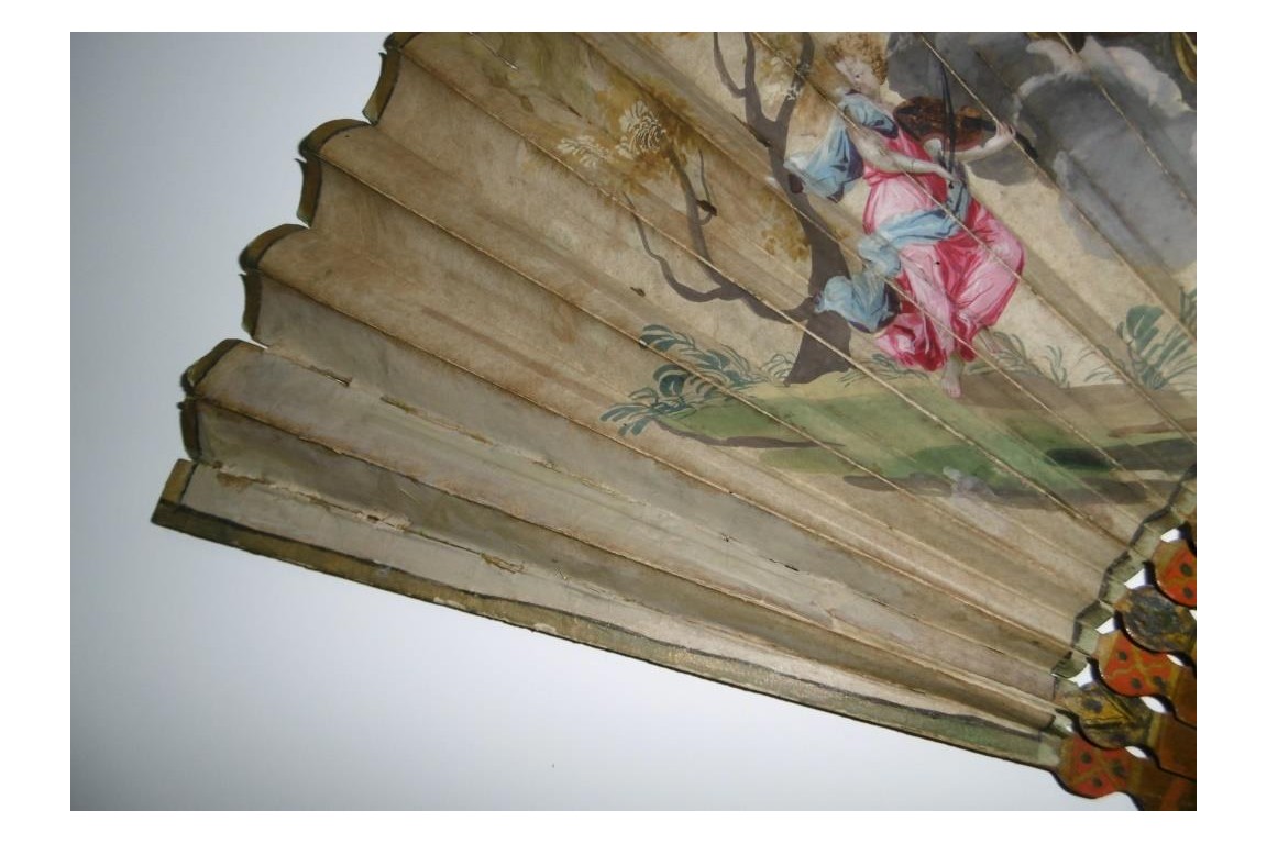 Mon coeur est à vous, éventail début XVIIIeme Mon coeur est à vous, éventail début XVIIIeme