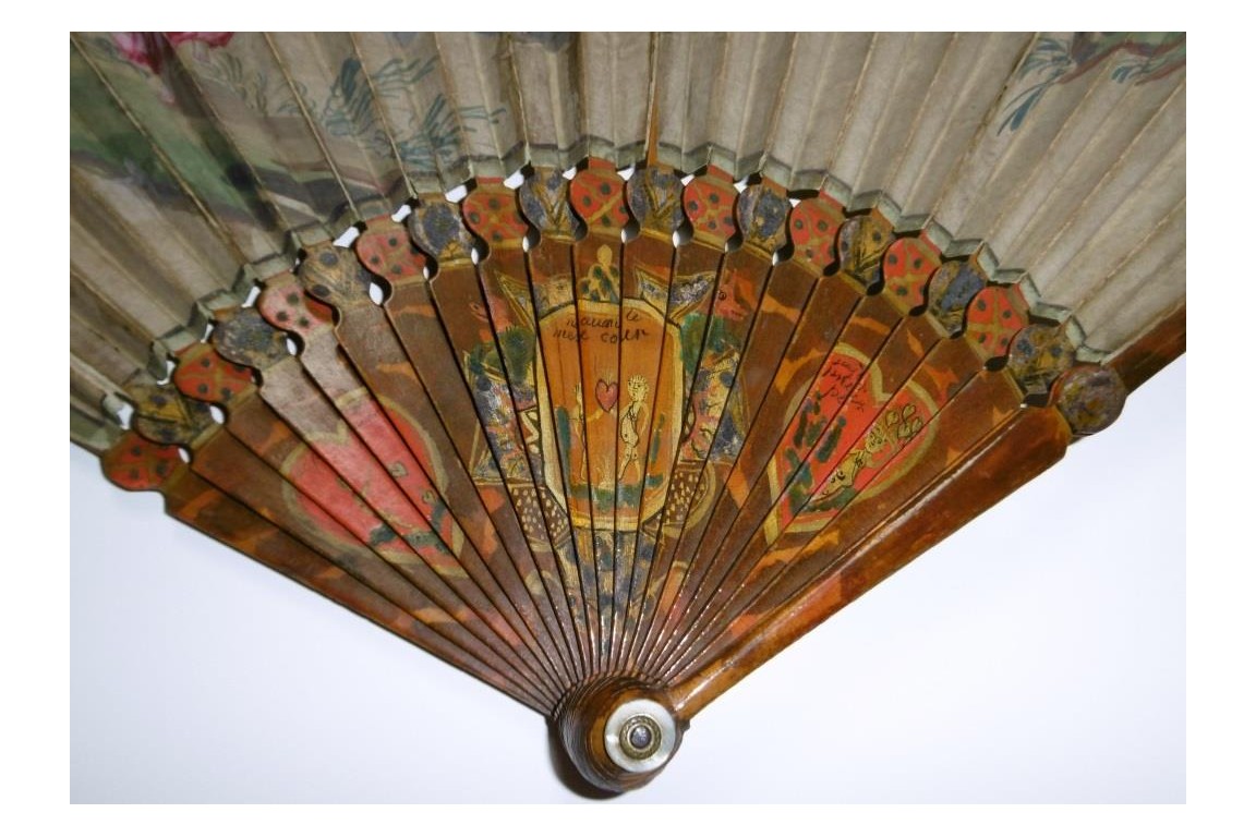 Mon coeur est à vous, early 18th century fan