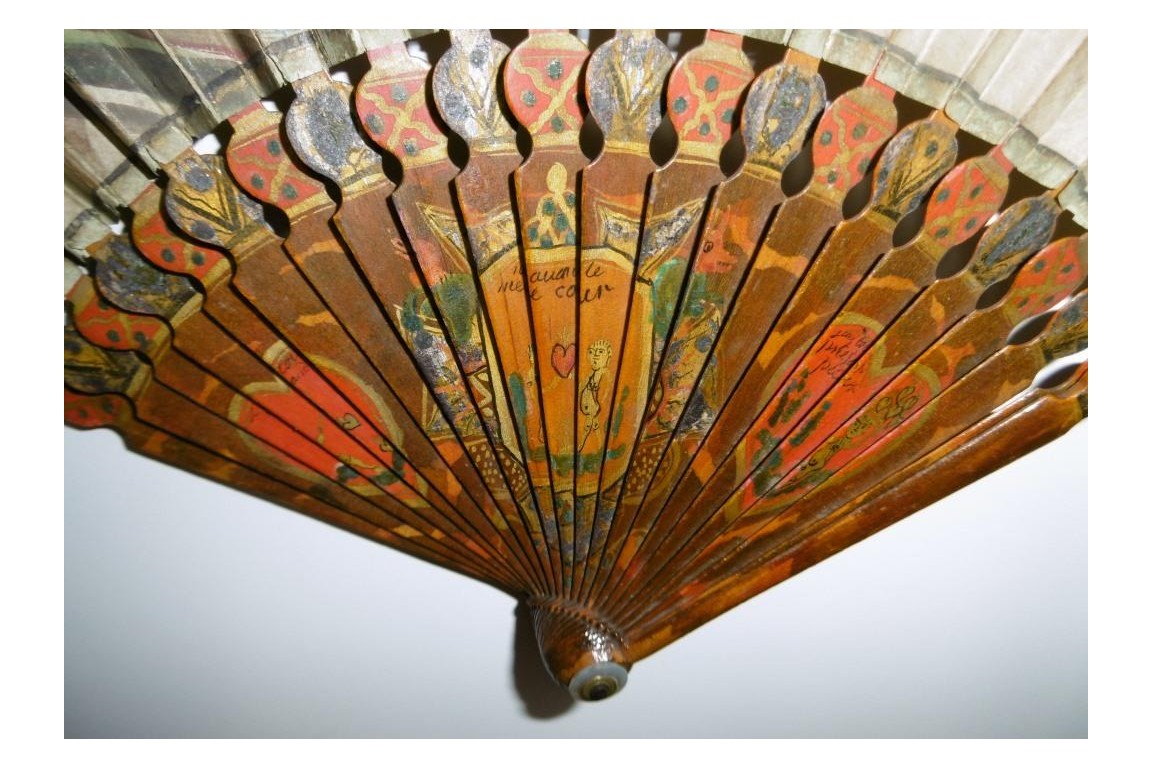 Mon coeur est à vous, early 18th century fan