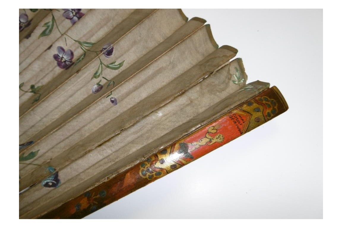 Mon coeur est à vous, éventail début XVIIIeme Mon coeur est à vous, éventail début XVIIIeme