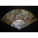 Achilles among the daughters of Lycomedes, fan circa 1740-50