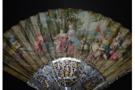 Achilles among the daughters of Lycomedes, fan circa 1740-50