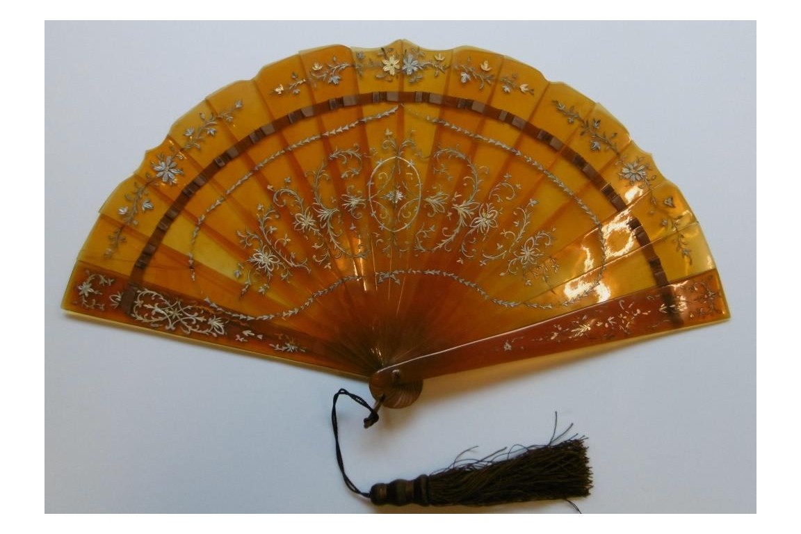 Rococo tortoiseshell, late 19th century fan