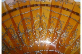 Écaille rococo, éventail fin XIXème