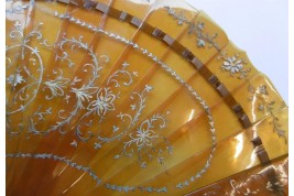 Rococo tortoiseshell, late 19th century fan