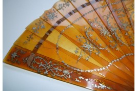 Rococo tortoiseshell, late 19th century fan