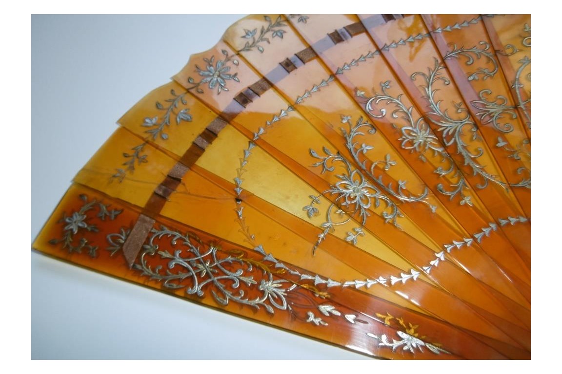 Rococo tortoiseshell, late 19th century fan