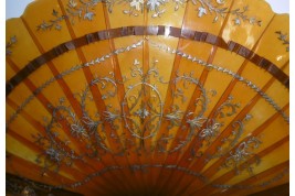 Rococo tortoiseshell, late 19th century fan