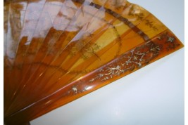 Rococo tortoiseshell, late 19th century fan