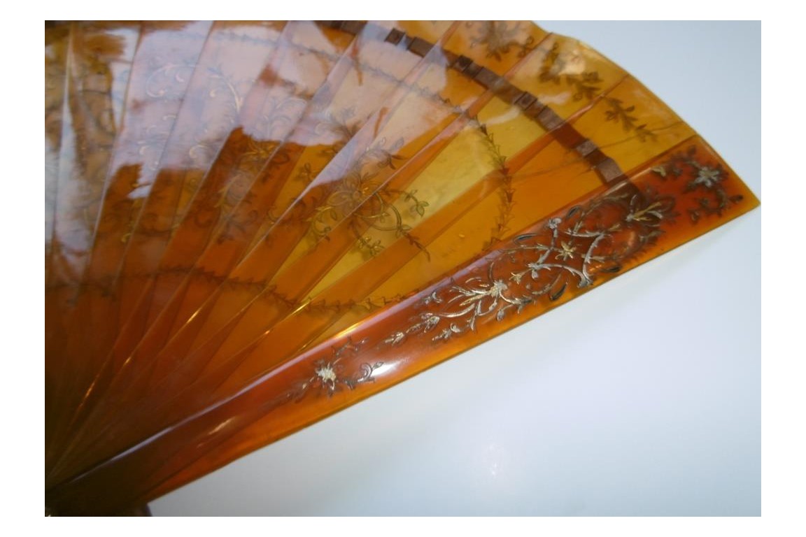 Rococo tortoiseshell, late 19th century fan