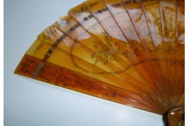 Rococo tortoiseshell, late 19th century fan