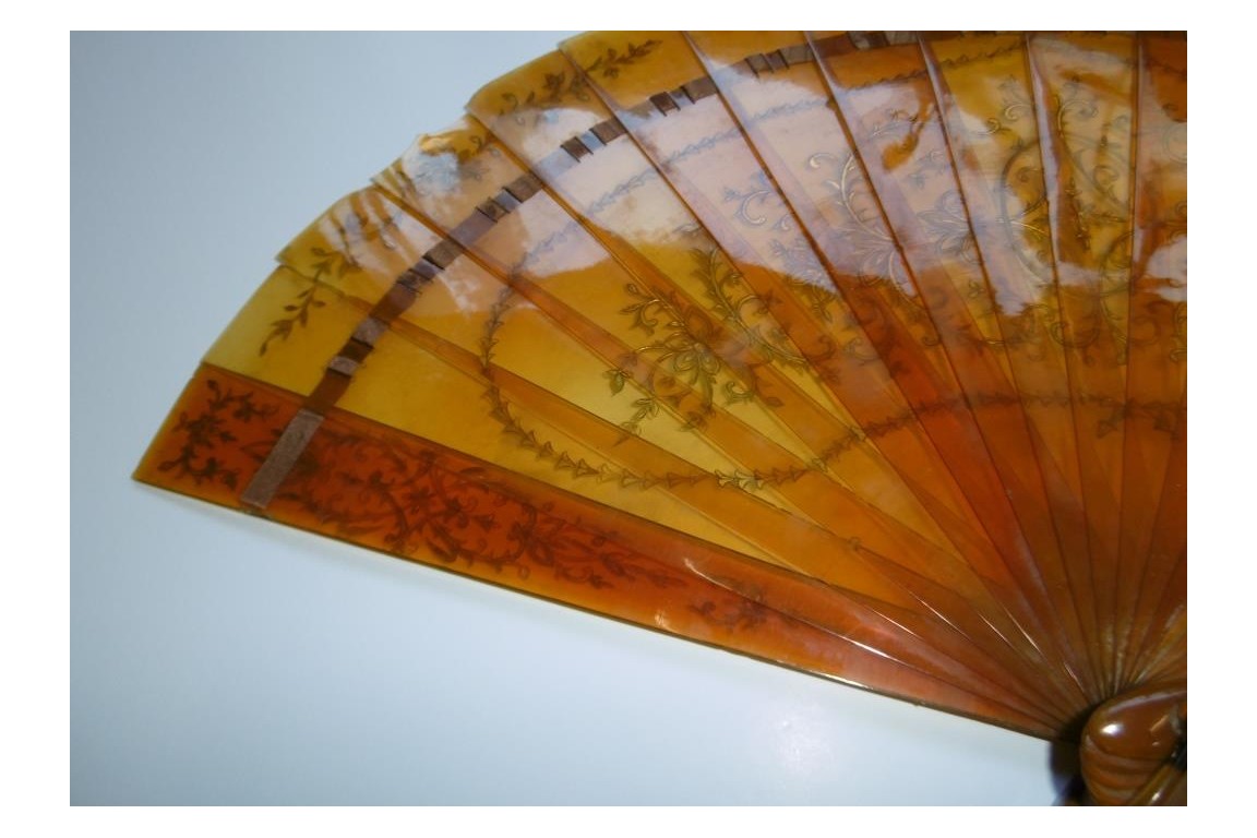 Rococo tortoiseshell, late 19th century fan